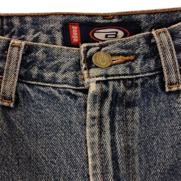 90s BONGO Jeans Capris Sz 9 Blue Cuffed 100% COTTON Preppy Coastal Vintage - Picture 2 of 14